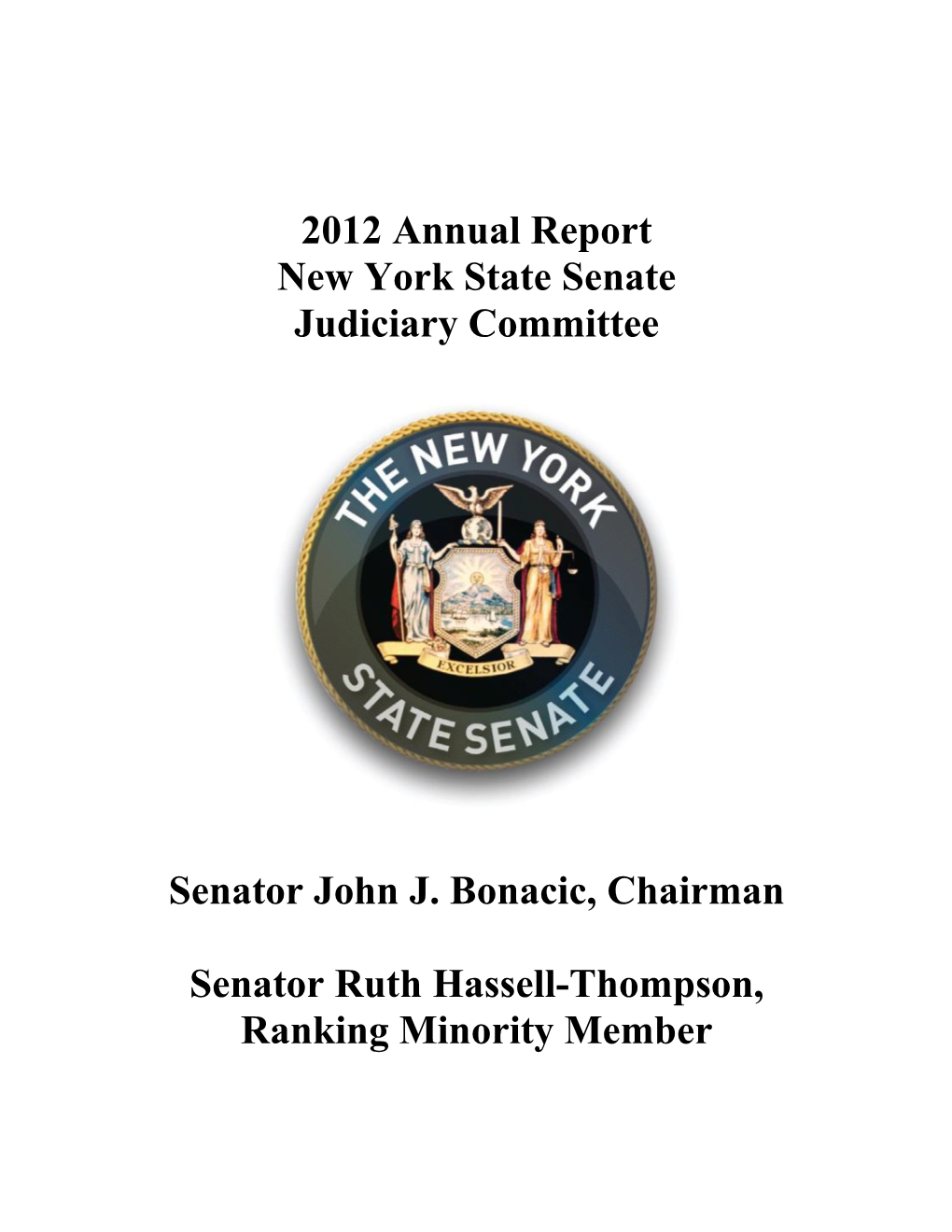 2012 Annual Report of the Senate