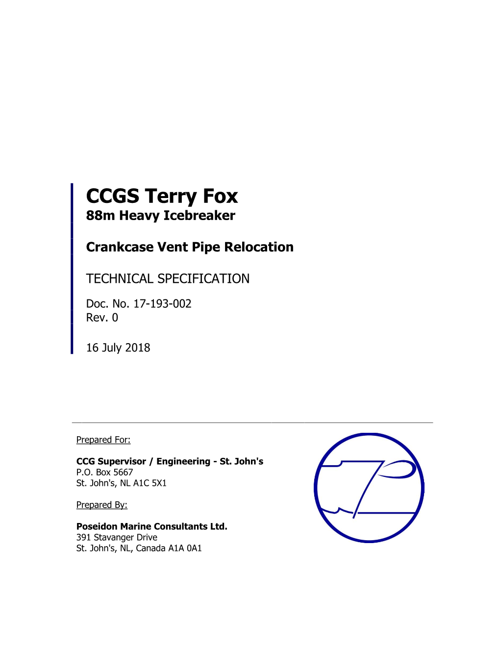 CCGS Terry Fox 88M Heavy Icebreaker