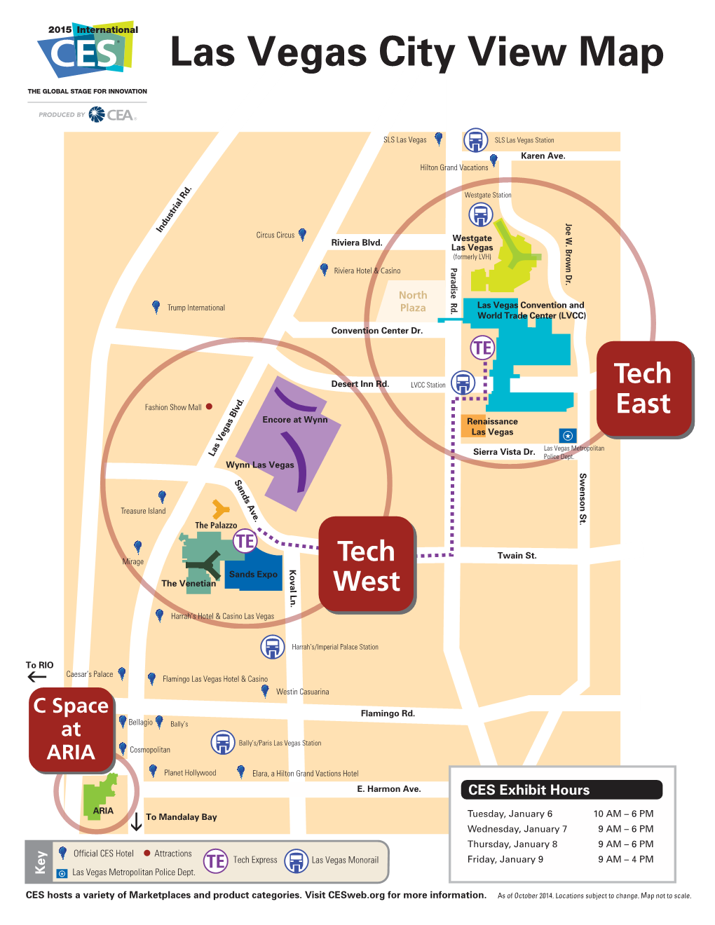 Las Vegas City View Map