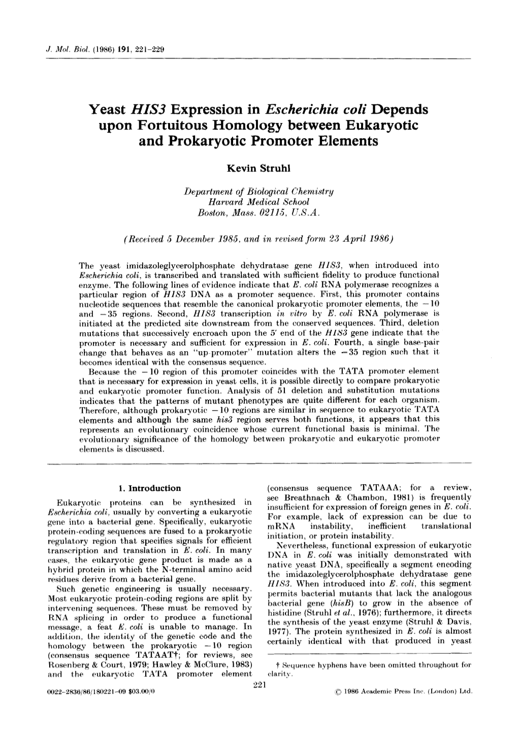 Upon Fortuitous Homology Between Eukaryotic and Prokaryotic Promoter Elements