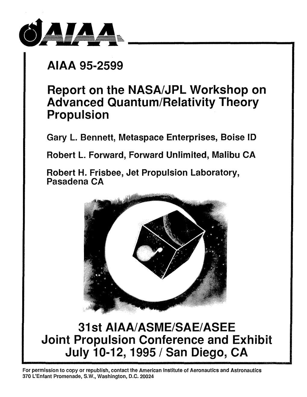 Report on the NASAIJPL Workshop on Advanced Quantum/Relativity Theory Propulsion