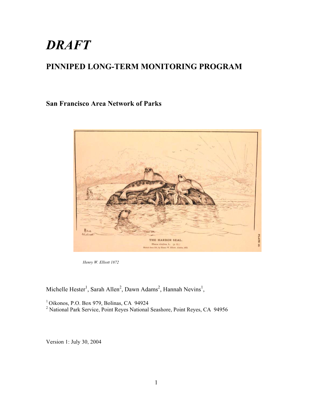 Pinniped Long-Term Monitoring Program