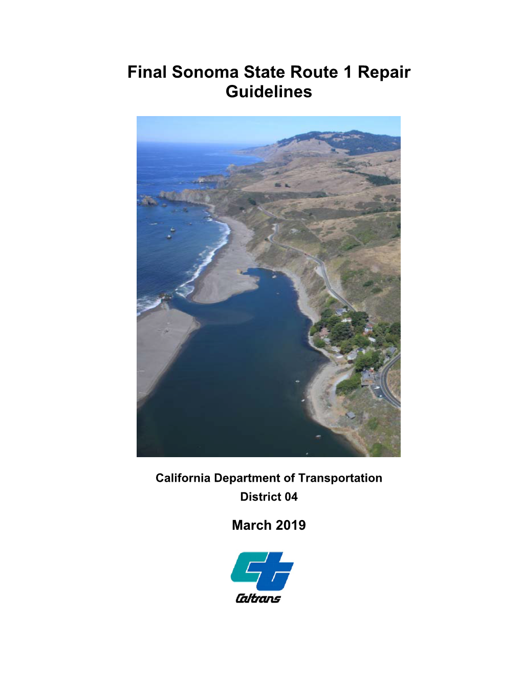 Sonoma State Route 1 Repair Guidelines