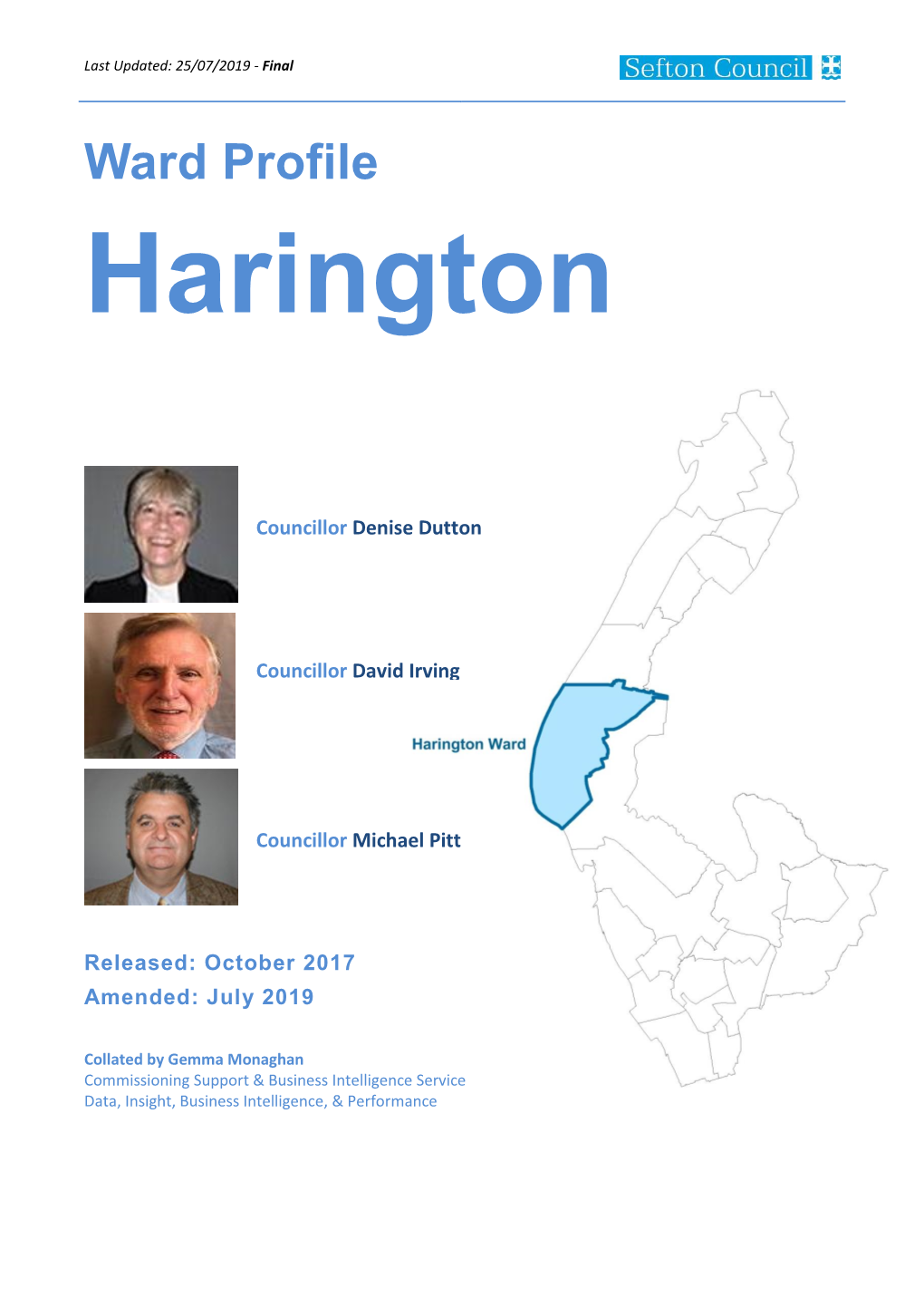 Harington Ward Profile
