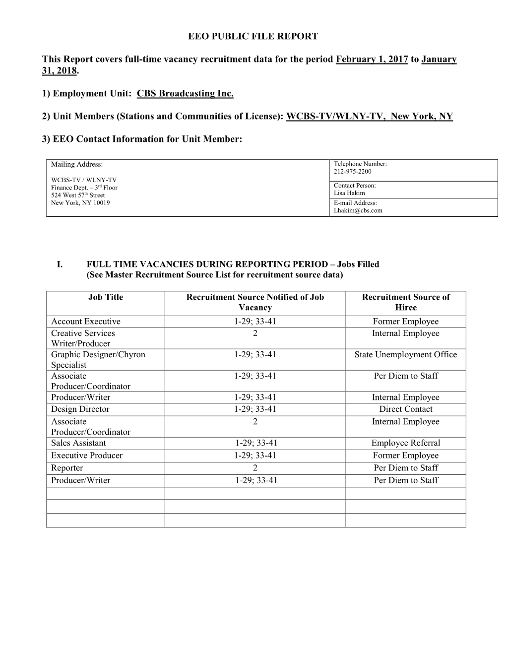 View CBS 2 2017-2018 EEO Report