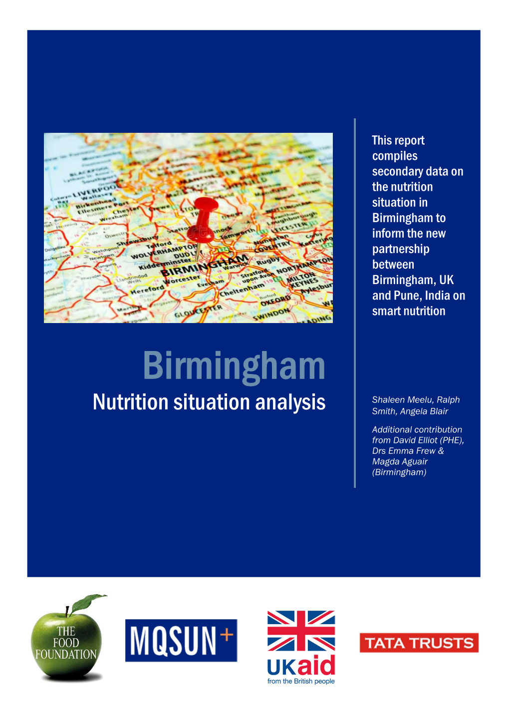 Birmingham to Inform the New Partnership Between Birmingham, UK and Pune, India on Smart Nutrition
