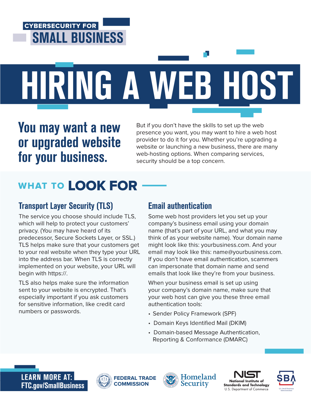 Cybersecurity for Small Business: Hiring a Web Host