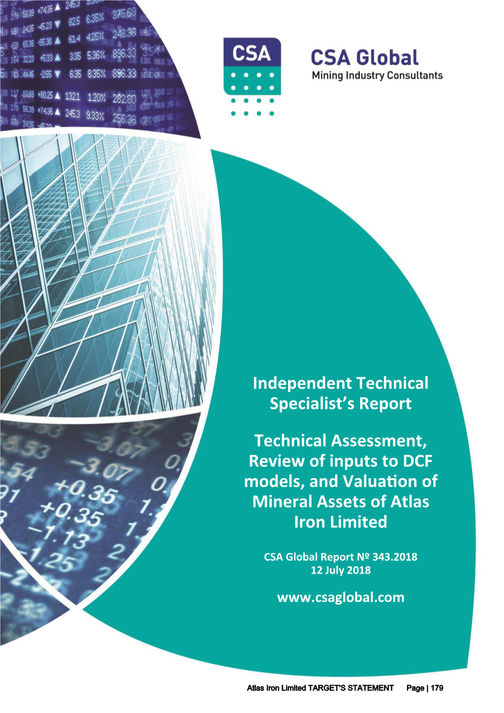 Independent Technical Specialist's Report Technical Assessment