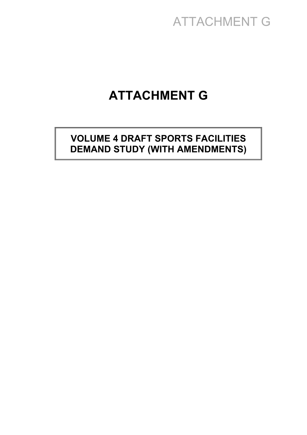 Volume 4 Draft Sports Facilities Demand Study (With Amendments)