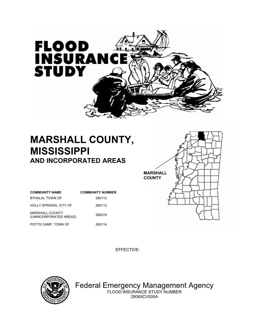Flood Insurance Study Number 28093Cv000a