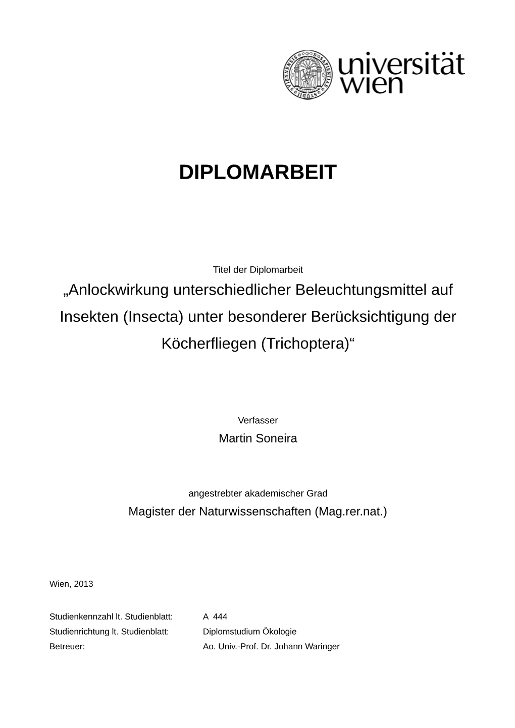 Diplomarbeit