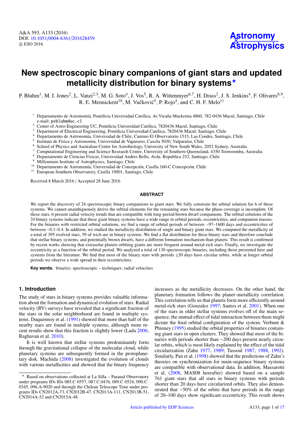 New Spectroscopic Binary Companions of Giant Stars and Updated Metallicity Distribution for Binary Systems? P