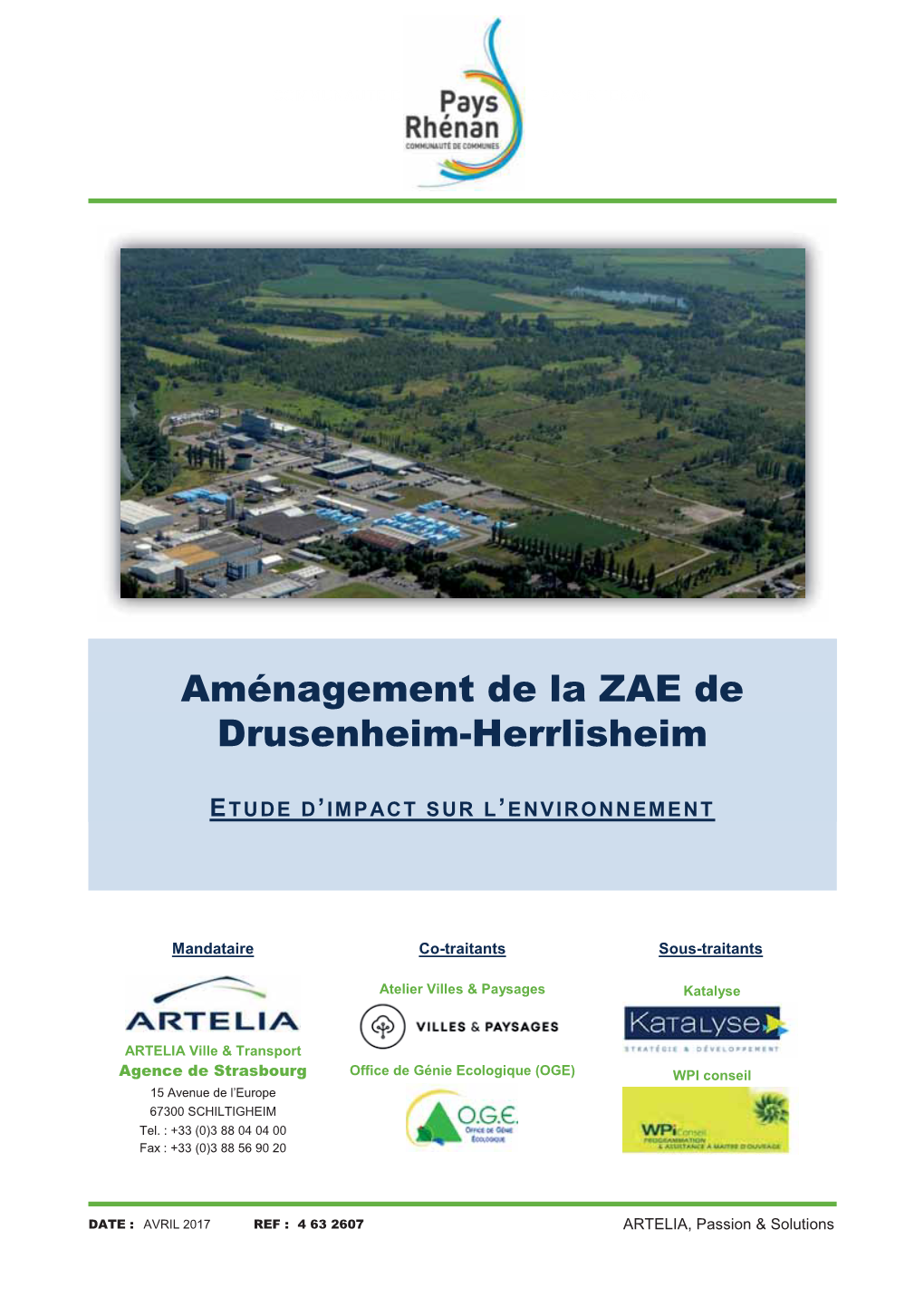Aménagement De La ZAE De Drusenheim-Herrlisheim