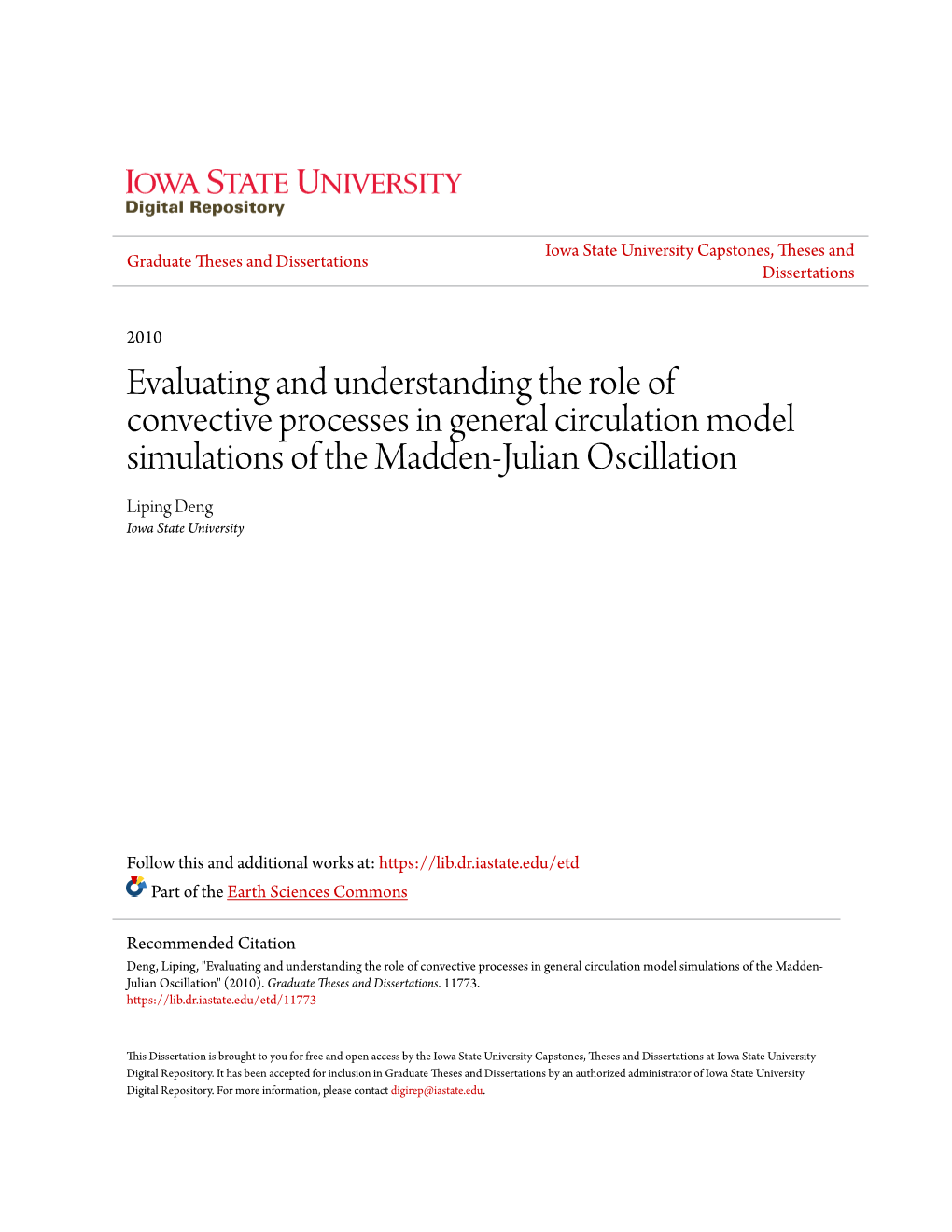 Evaluating and Understanding the Role of Convective Processes in General