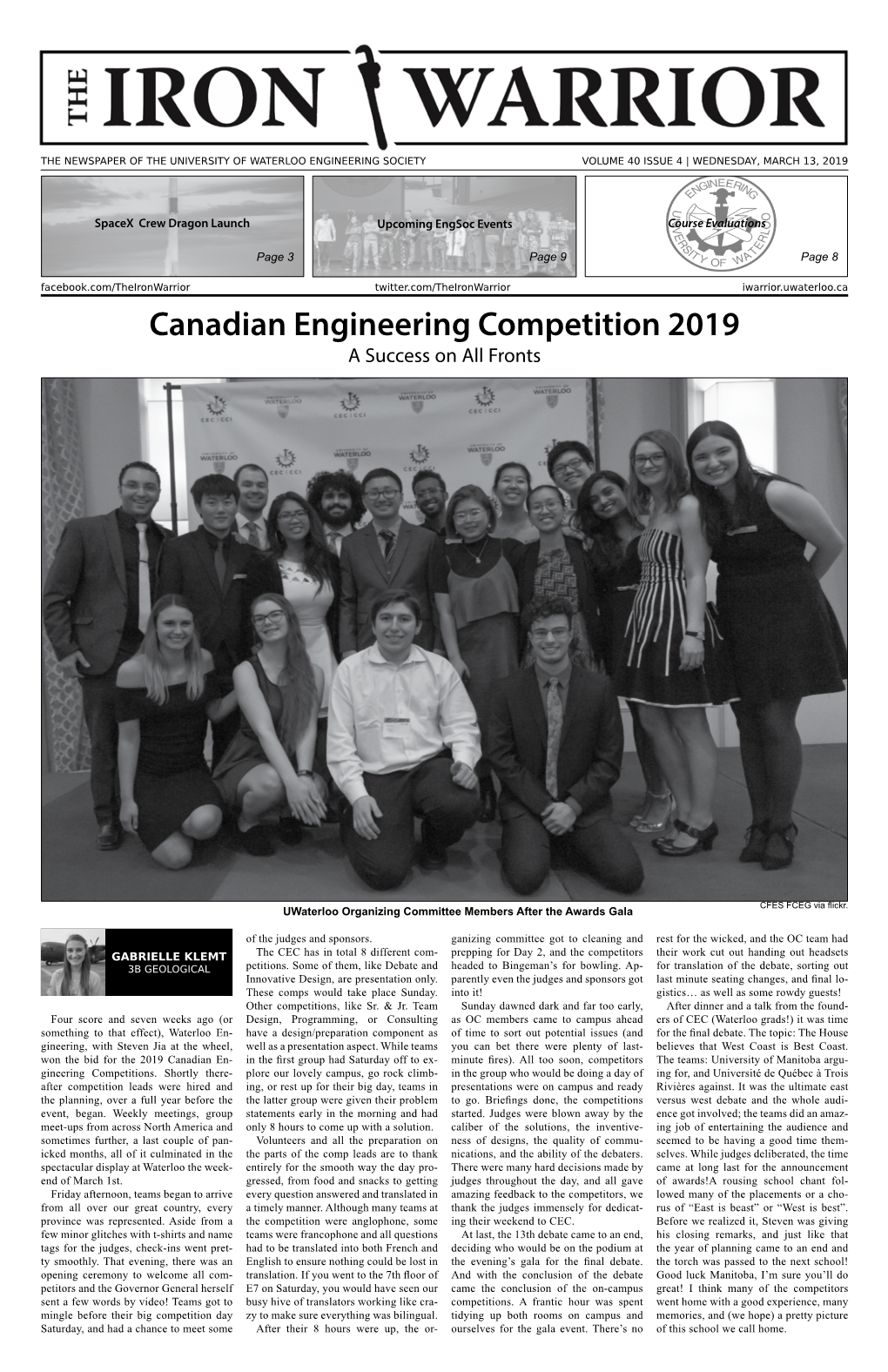 W19 Issue 4 – March 13, 2019