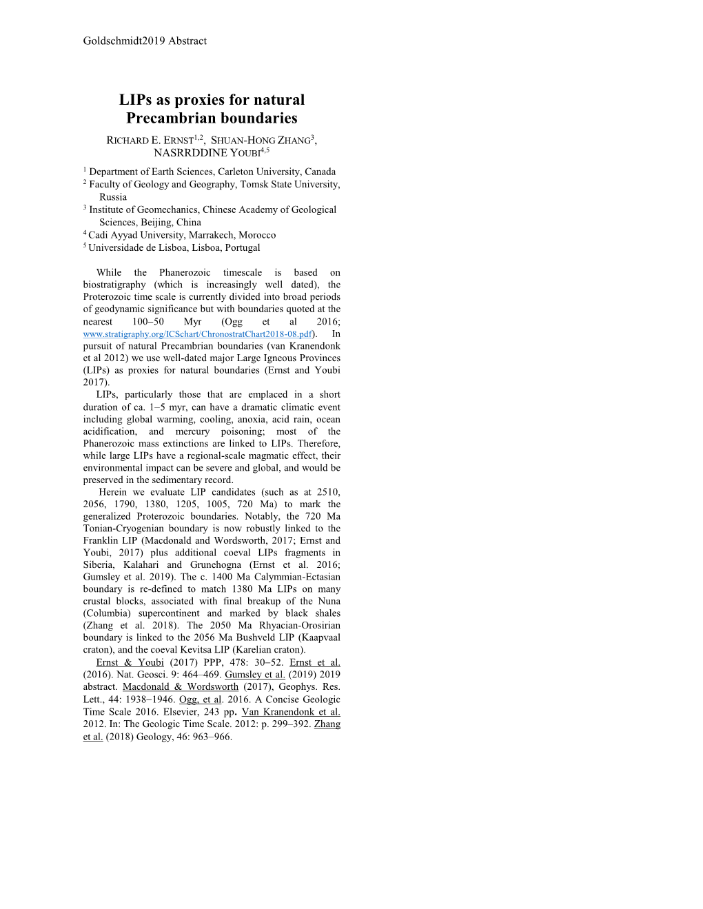 Lips As Proxies for Natural Precambrian Boundaries