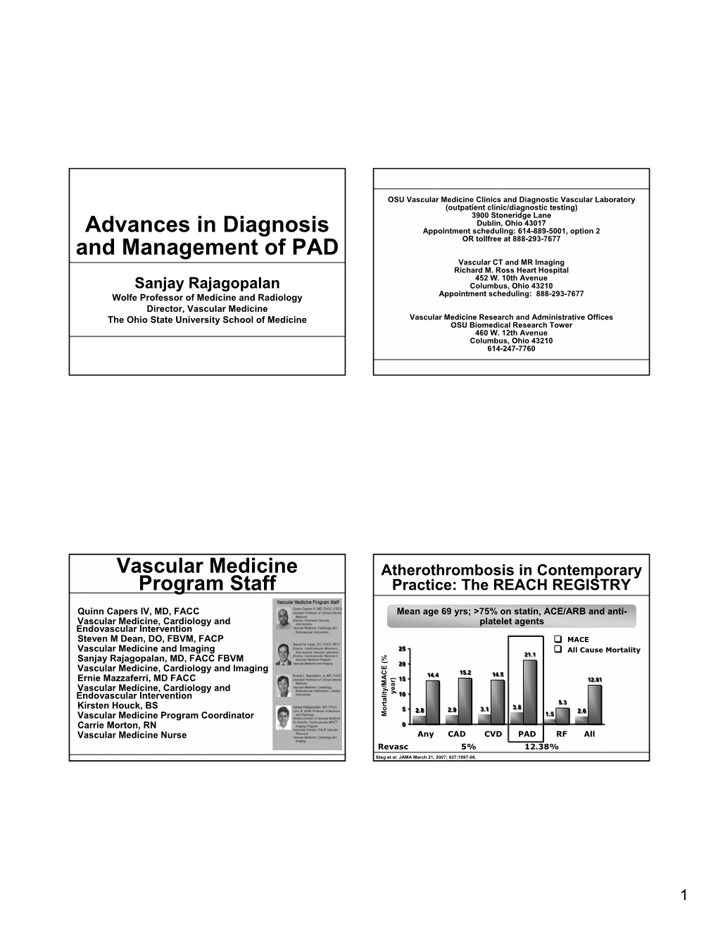 Advances in Diagnosis and Management Of