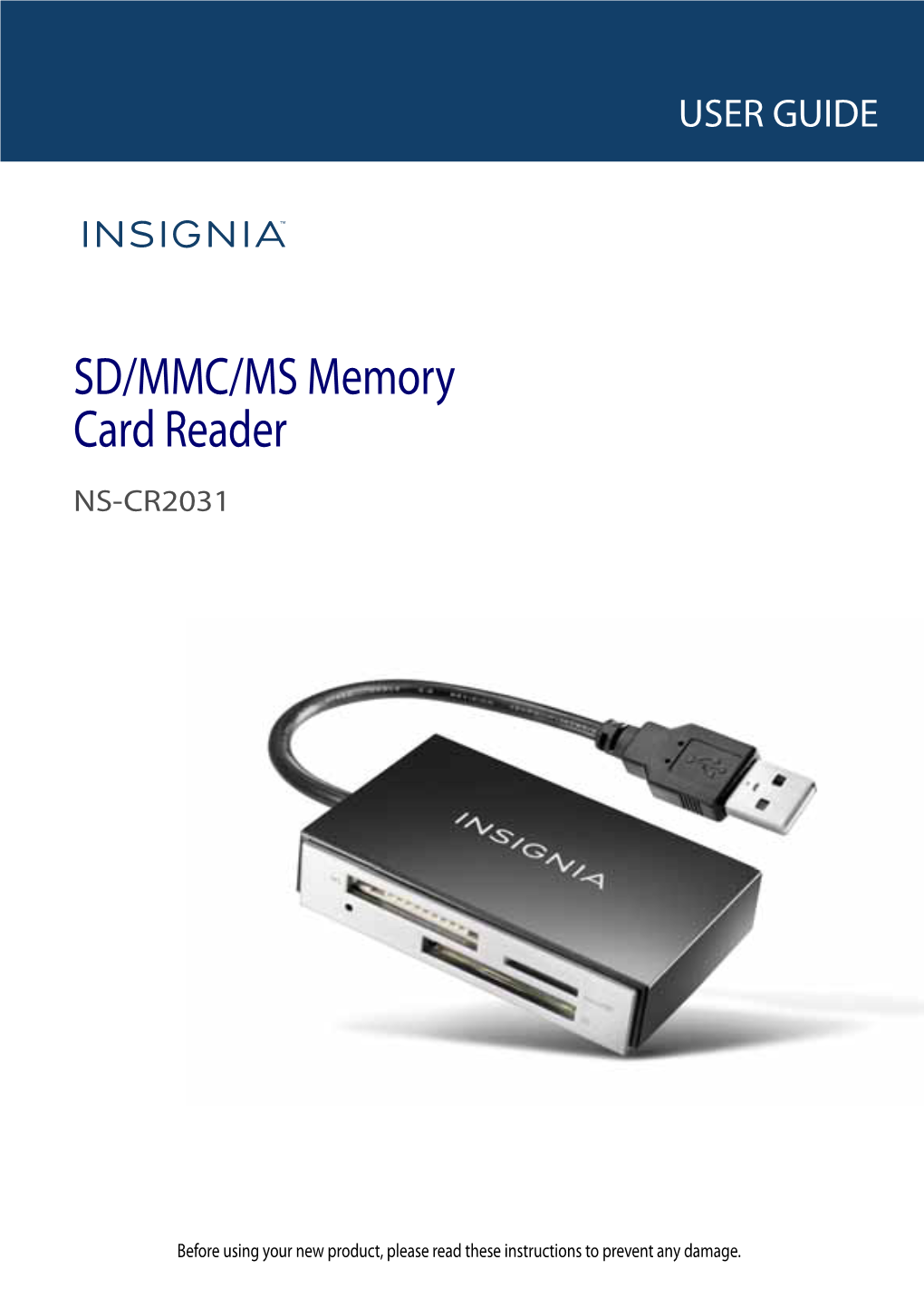 SD/MMC/MS Memory Card Reader NS-CR2031