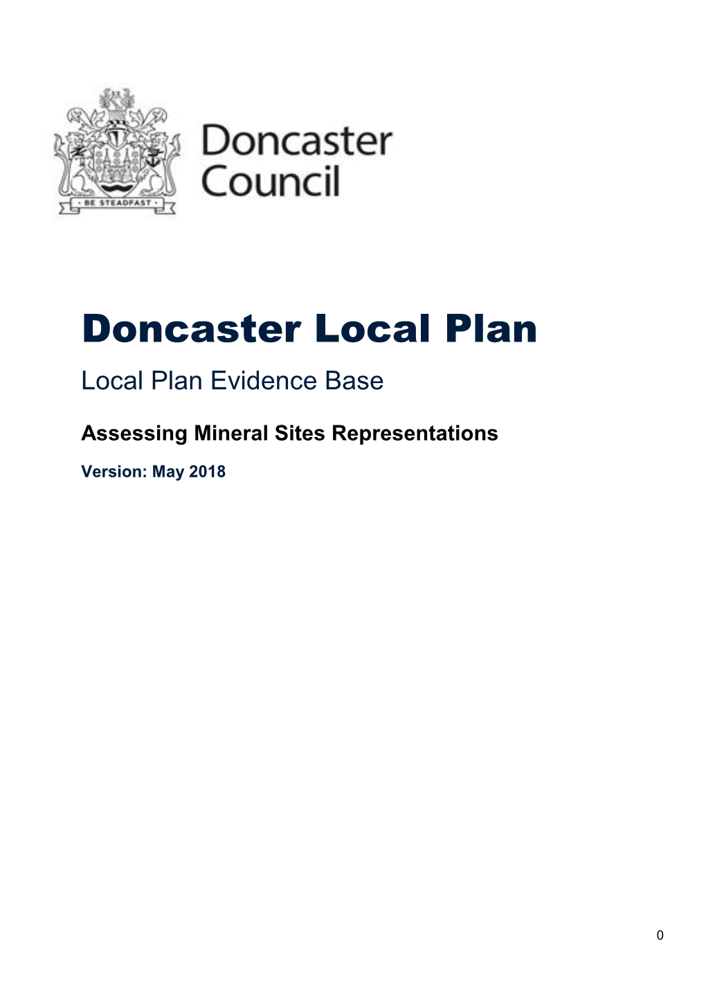 Doncaster Local Plan Local Plan Evidence Base