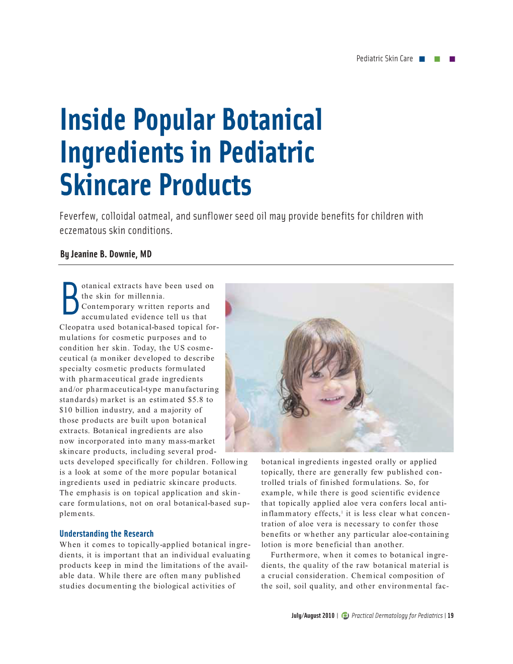 Inside Popular Botanical Ingredients in Pediatric Skincare Products