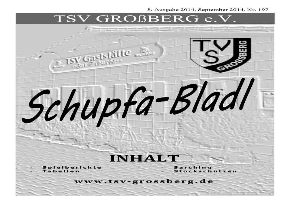 TSV Großberg E.V. INHALT