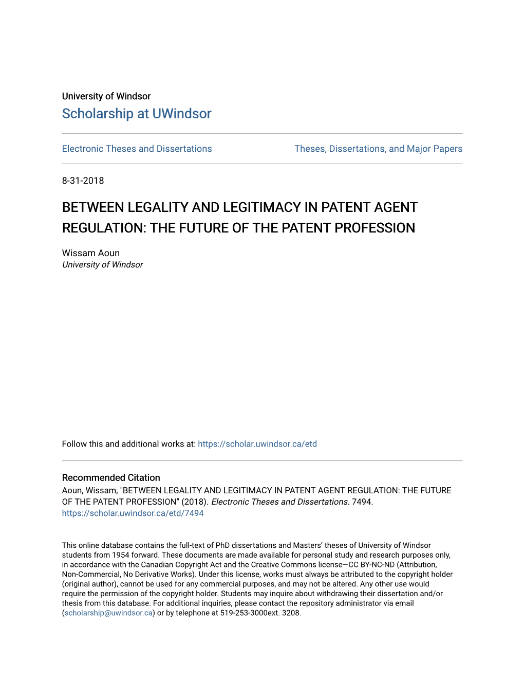 Between Legality and Legitimacy in Patent Agent Regulation: the Future of the Patent Profession
