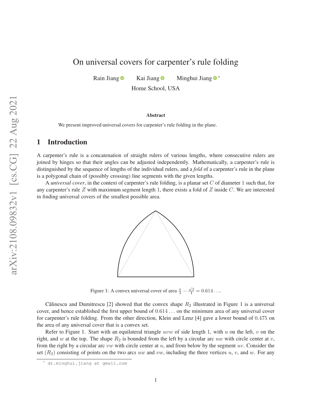 On Universal Covers for Carpenter's Rule Folding