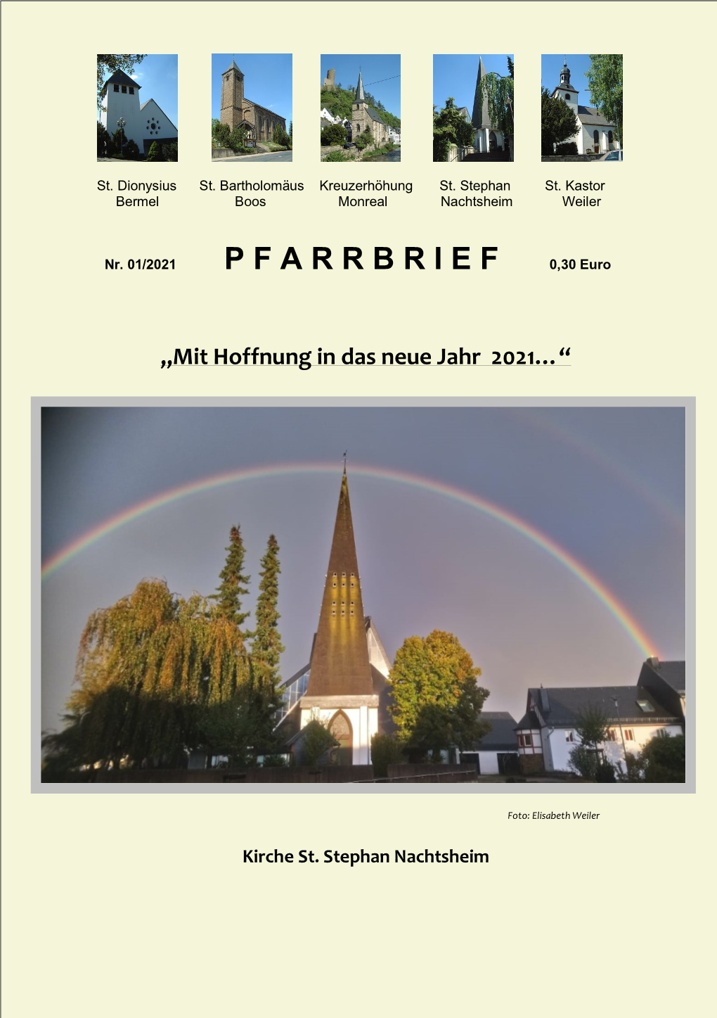 Pfarrbrief Januar 2021