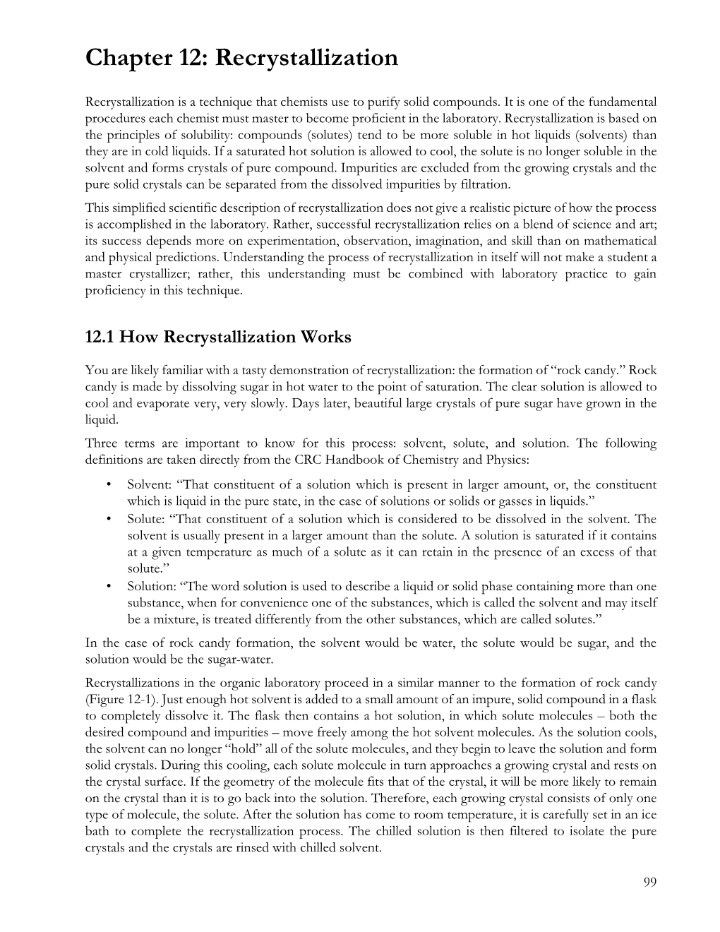 Recrystallization