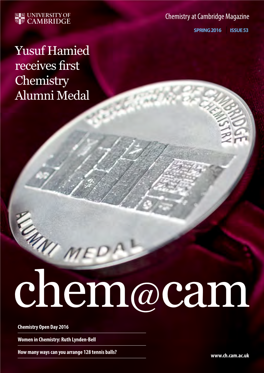 Yusuf Hamied Receives First Chemistry Alumni Medal