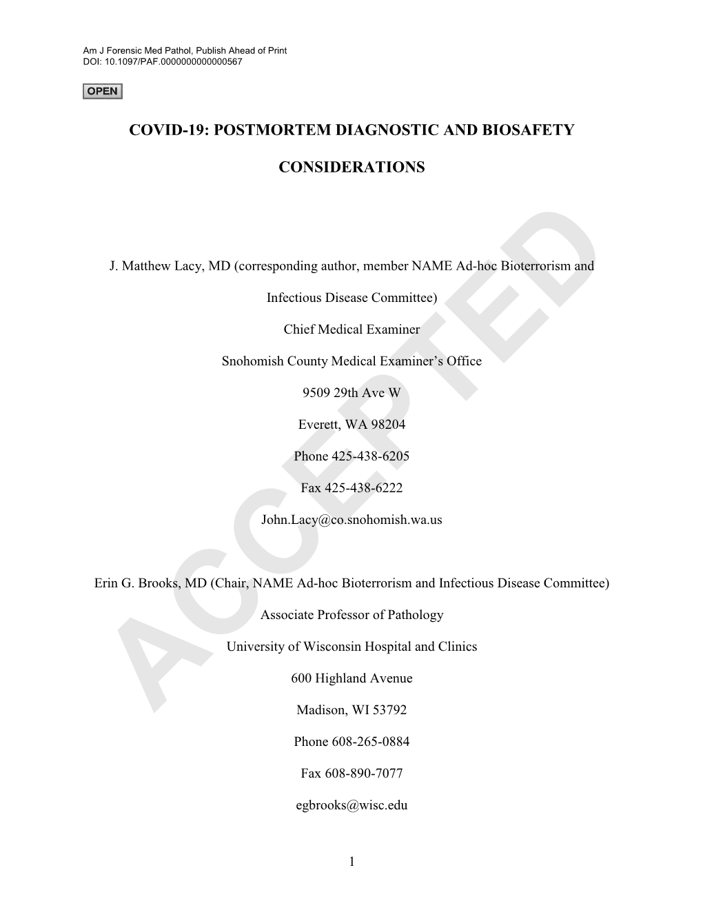 COVID-19 Pandemic Or Until Permissions Are Revoked in Writing