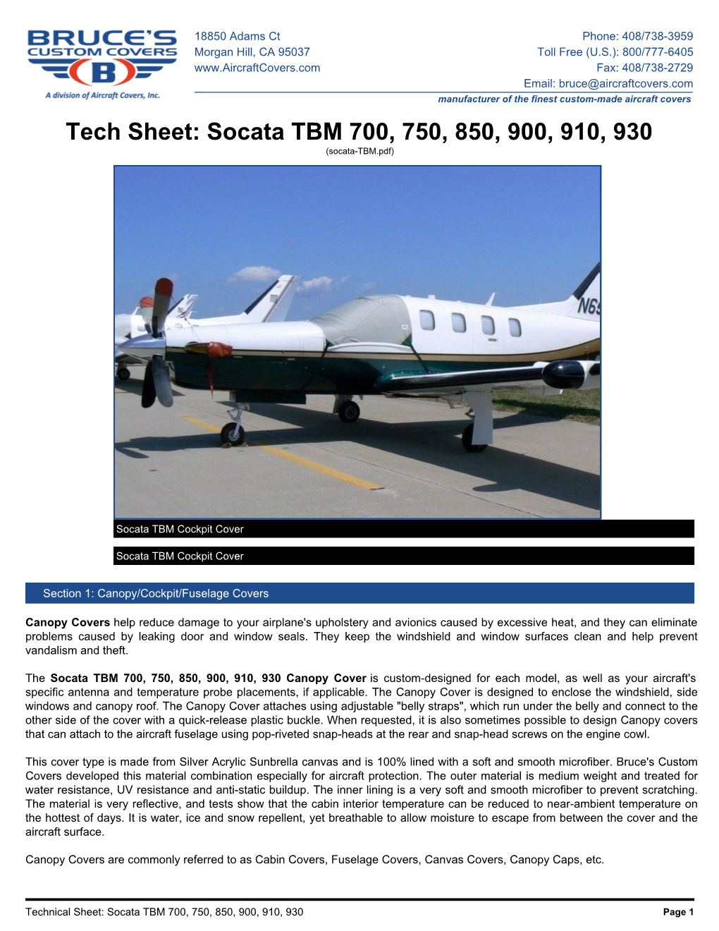 Socata TBM 700, 750, 850, 900, 910, 930 (Socata-TBM.Pdf)