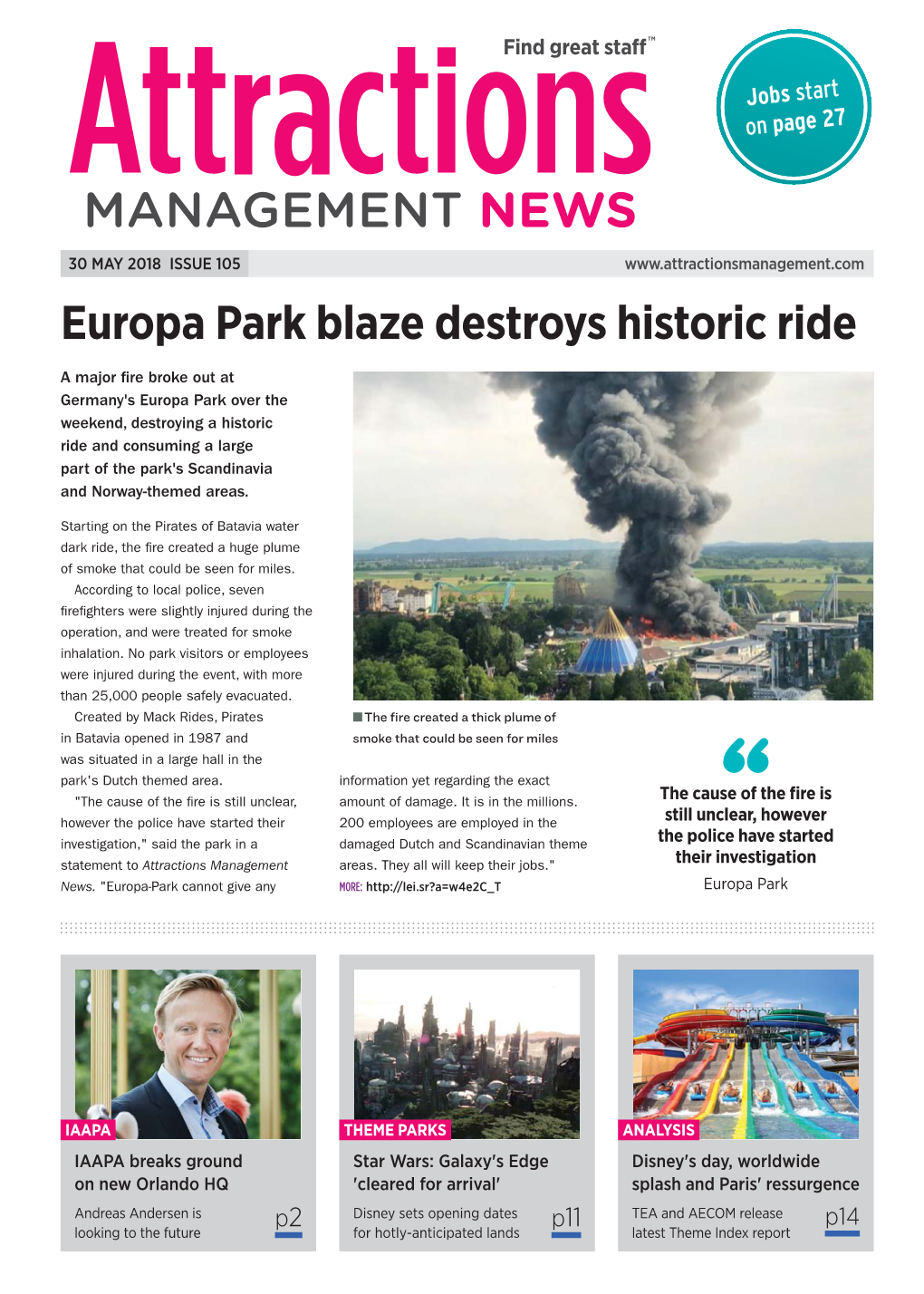 Attractions Management News 30Th May 2018 Issue