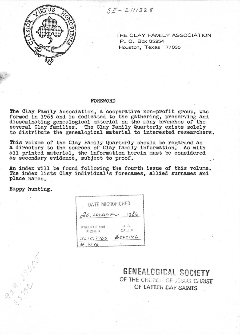 Genealogical Society