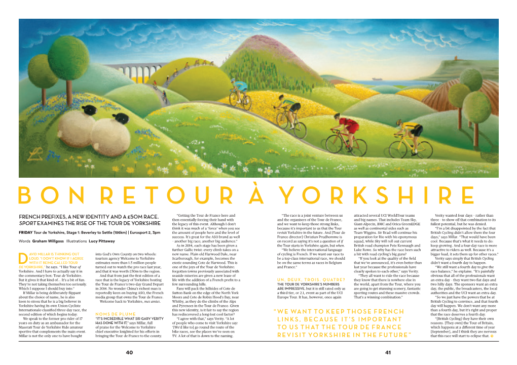 Bon Retour À Yorkshire French Prefixes, a New Identity and a £50M Race