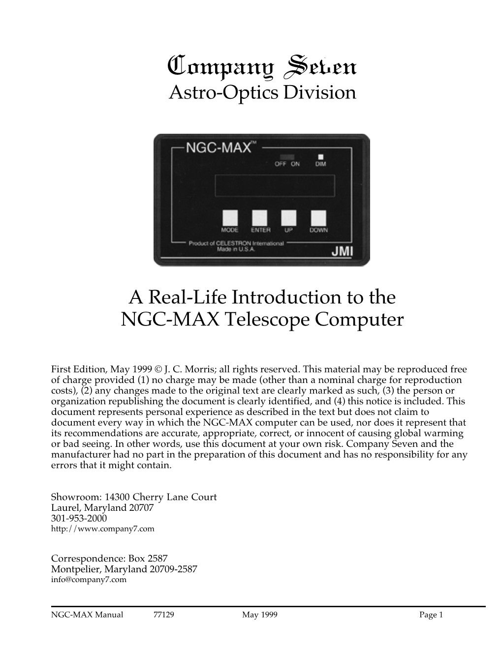 NGC-MAX User's Guide