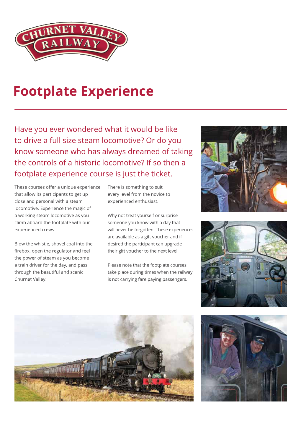 Footplate Experience