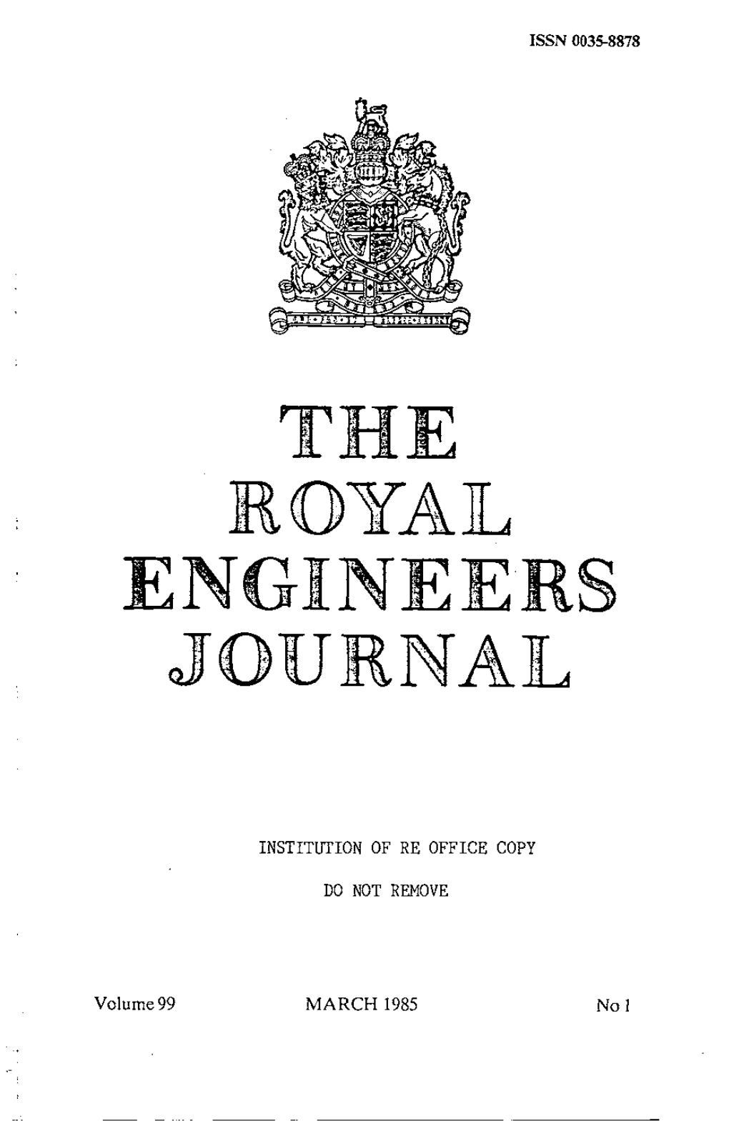 The R Oyal Engineers Journal