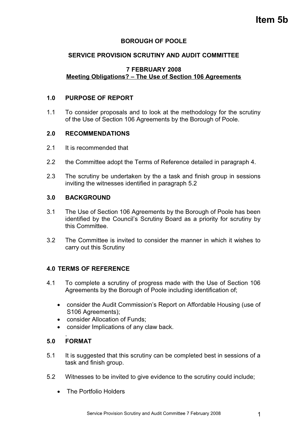 Meeting Obligations? the Use of Section 106 Agreements