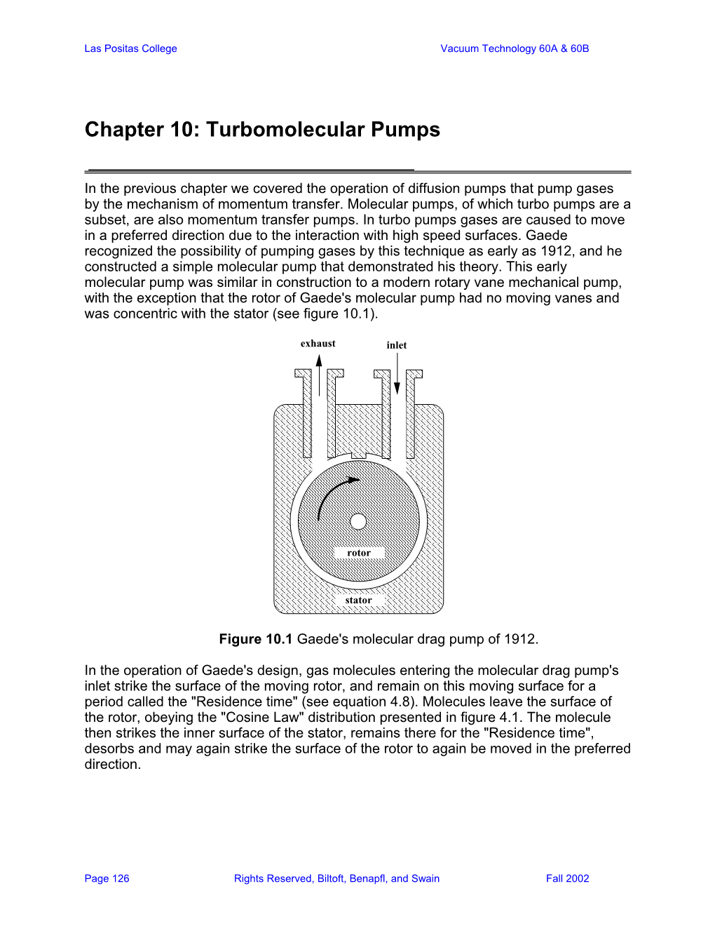 Turbomolecular Pumps