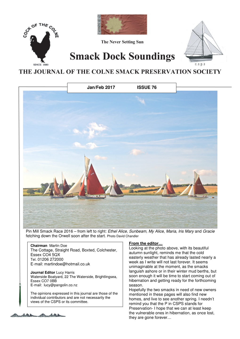 Smack Dock Soundings Jan/Feb 2017 ISSUE 76