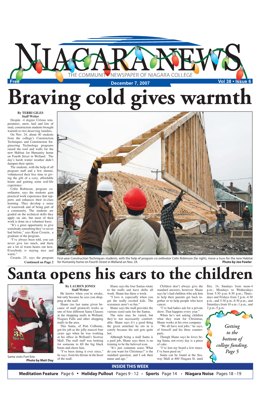 Niagara Noise Pages 18 –19 2 NIAGARA NEWS Dec
