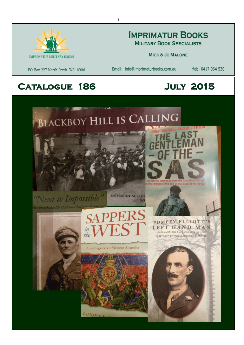 Catalogue 186 July 2015