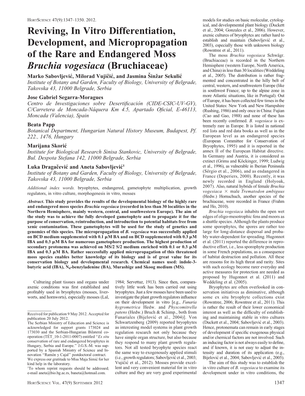 Reviving, in Vitro Differentiation, Development, And