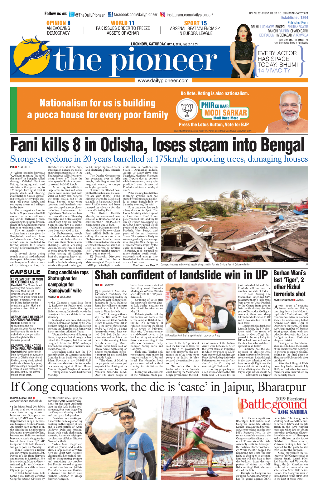 Fani Kills 8 in Odisha, Loses Steam Into Bengal