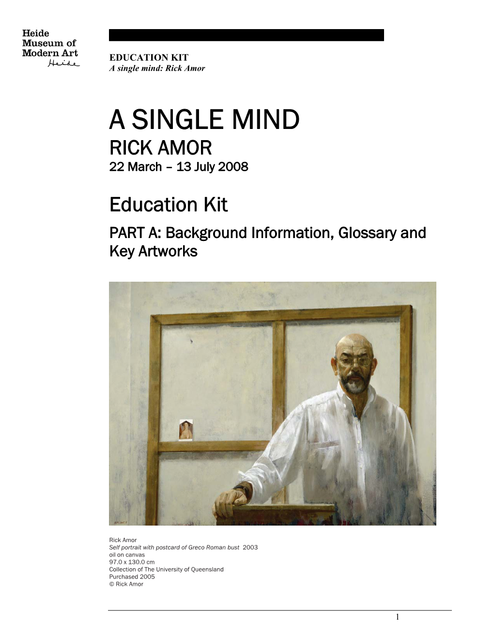 A Single Mind: Rick Amor