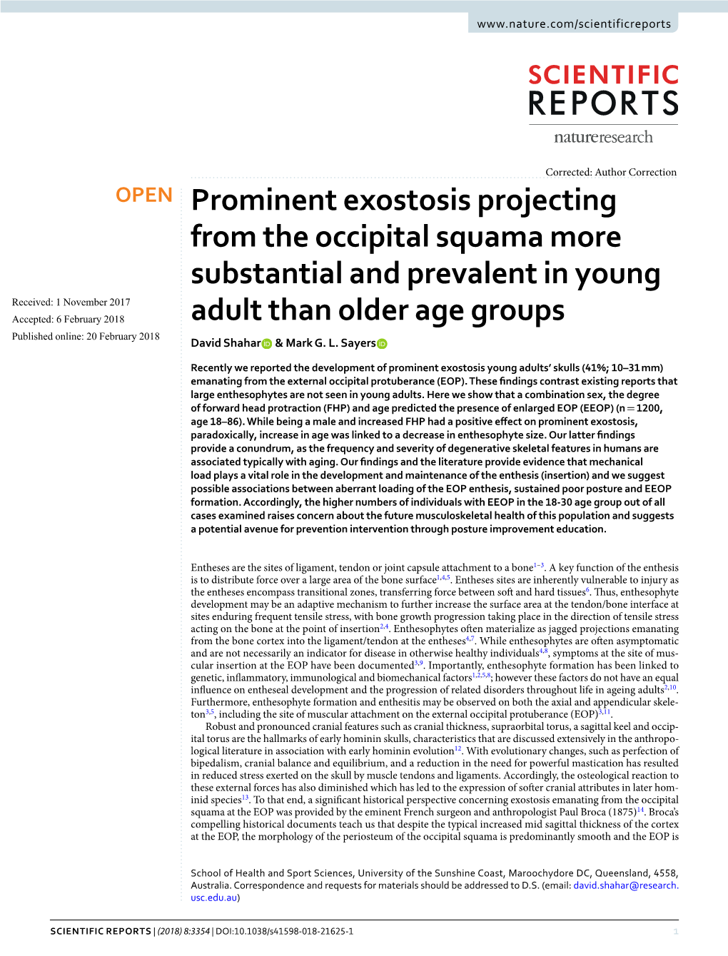 Prominent Exostosis Projecting from the Occipital Squama More