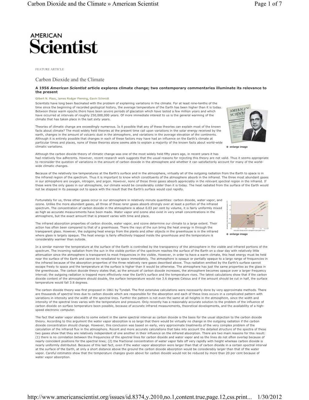 Carbon Dioxide and the Climate » American Scientist Page 1 of 7