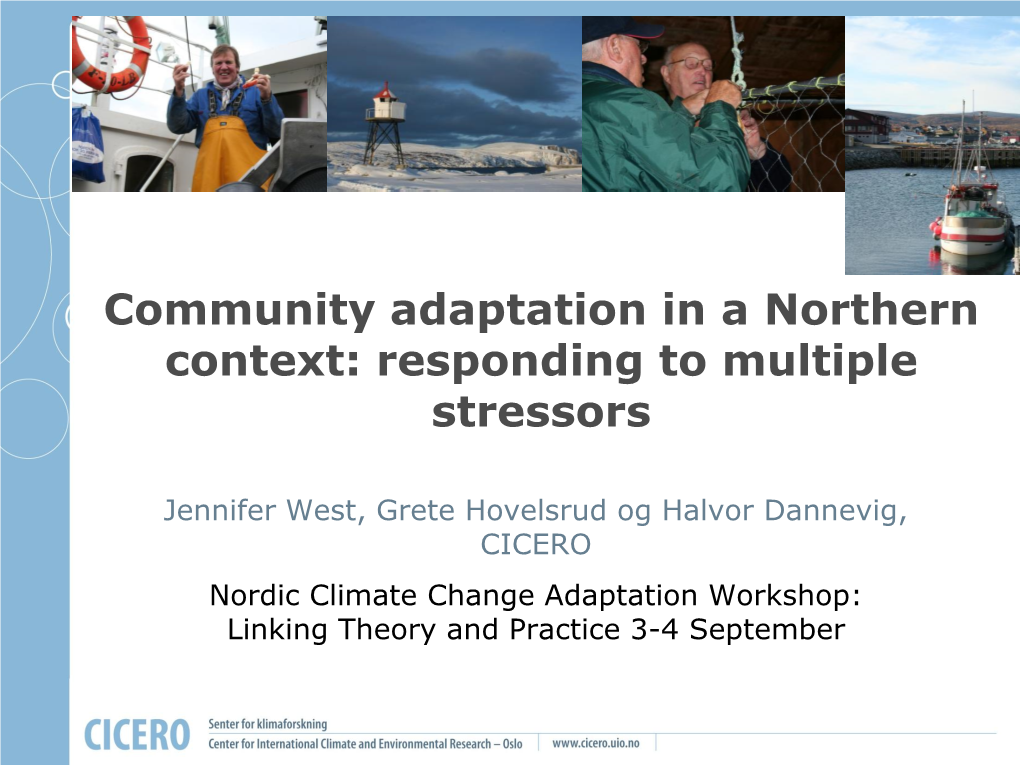 Community Adaptation and Vulnerability in Northern Norway