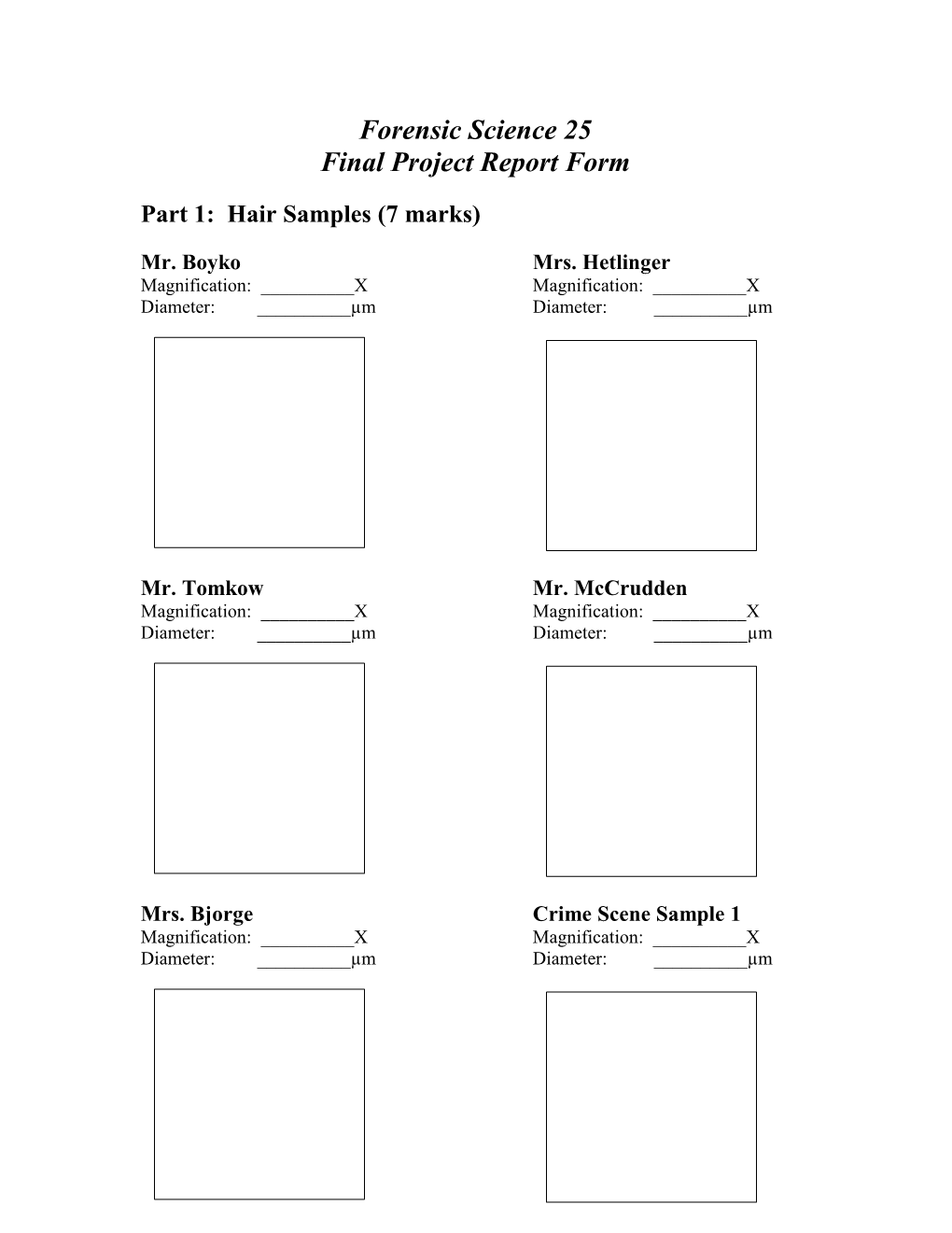 Final Project Report Form